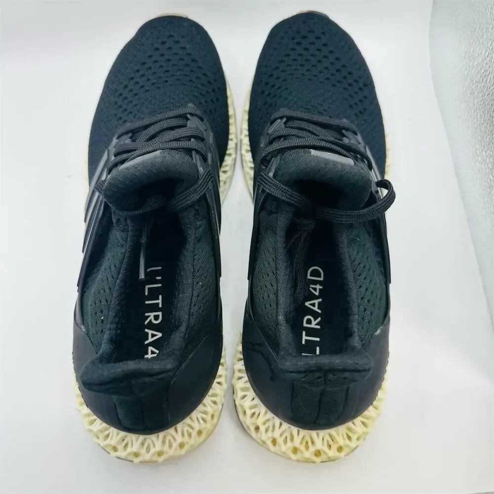 Adidas Ultra 4D Running Shoes Core Black Gold Metallic | Women’s Size 7.5 / 6.5Y